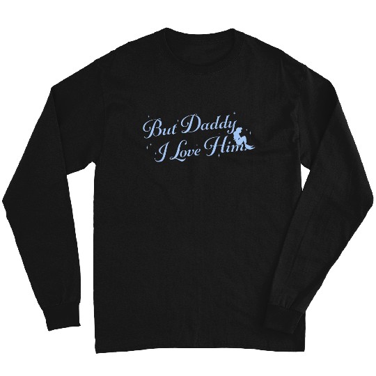 Disneyss The Little Mermaid But Daddy I Love Him Big Text Logo Long Sleeves