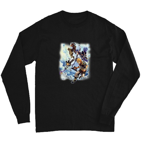 Disneyss Kingdom Hearts Main Characters Falling From Heaven Long Sleeves