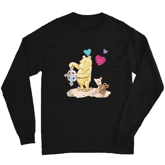 Disneyss Winnie The Pooh Cute Piglet Pooh Made For Us Logo Long Sleeves