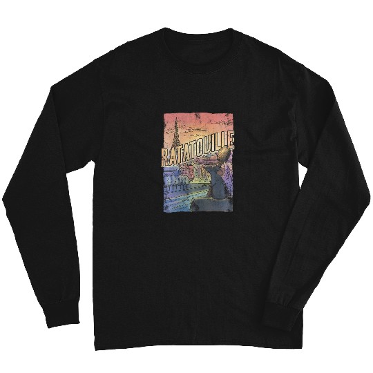 Disney Pixar Ratatouille Remy City View Poster Long Sleeves
