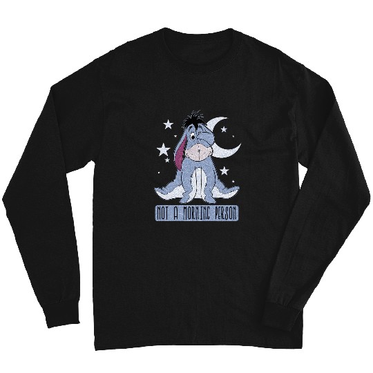 Disney Winnie The Pooh Eeyore Not A Morning Person Pullover Hoodie Long Sleeves