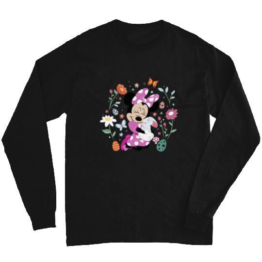 Disney Minnie Mouse Easter Spring Wildflower Bunny Hug Bunny Long Sleeves