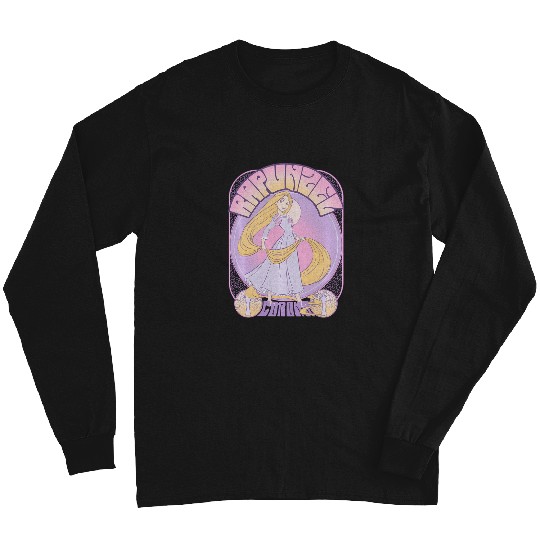 Disney Tangled Rapunzel Seventies Retro Poster Long Sleeves