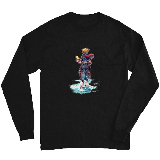 Disney Kingdom Hearts Sora Keyblade Hero Faded Starfish Long Sleeves