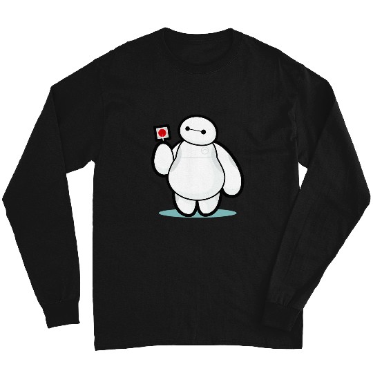 Disney Big Hero  Baymax With Lollipop Cute Shot Long Sleeves