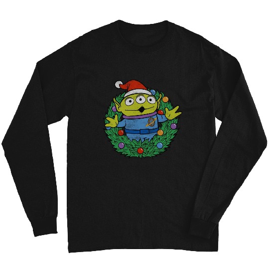 Disney Pixar-Pixar Toy Story Alien Christmas Wreath Merry Christmas Long Sleeves