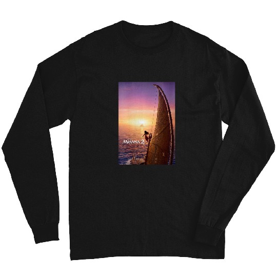 Disneyss Moana 2 Seeing The Horizon Moana Big Chest Poster Long Sleeves
