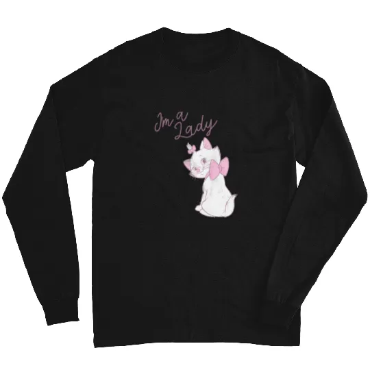 Disney The Aristocats Marie I'M A Lady Text Long Sleeves