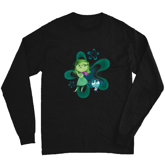 Disneyss Pixars Inside Out 2 Cute Envy And Disgust Retro Poster Long Sleeves