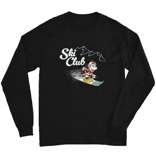 Disney Minnie Mouse Winter Sports Ski-Skiing Retro Ski-Ski Club_1 Skiing Long Sleeves