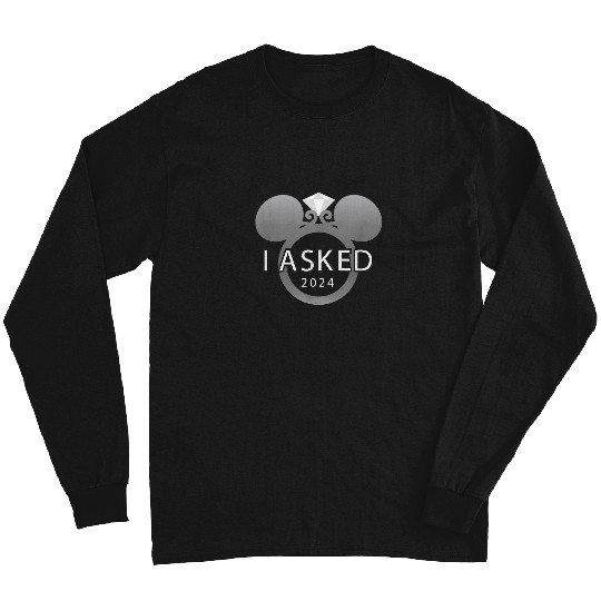 Disney I Asked 2024 Engagement Ring Proposal Mic Long Sleeves