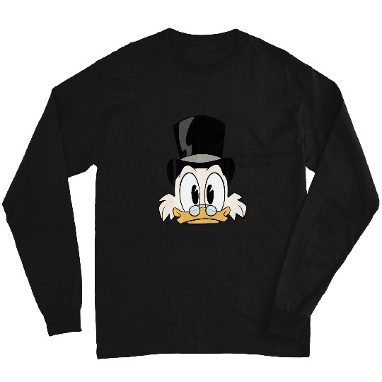 Disney Ducktales Scrooge Mcduck Big Face Long Sleeves