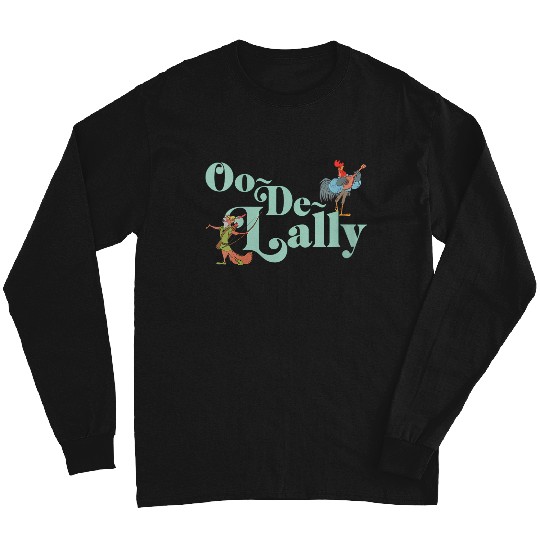 Disneyss Robin Hood Oo de lally Iconic Quote Chest Text Logo Long Sleeves