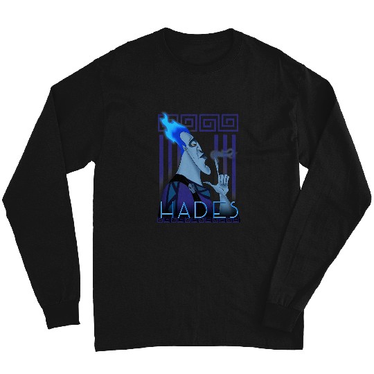 Disney Hercules Hades Geometric Portrait Graphic Long Sleeves