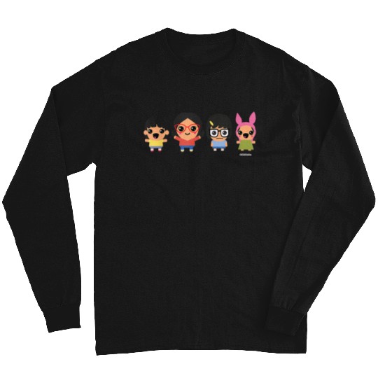 Bobs Burgers Chibi Kawaii Linda Gene Tina And Louise Long Sleeves