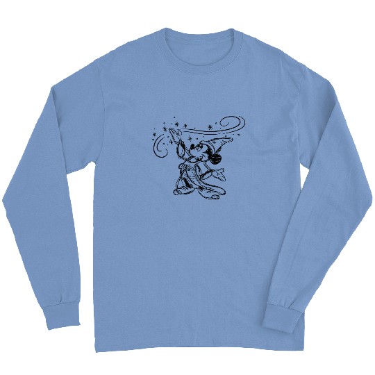 Sketched Sorcerer Mickey Long Sleeves, Matching Disney Long Sleeves, Classic Mickey Long Sleeves