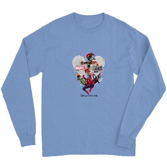 Discover Personalized Disney Cruise Line Marvel Day at Sea 2024 Long Sleeves