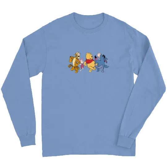 Winnie The Pooh Dancing Long Sleeves, Winnie The Pooh and Friends Long Sleeves, Piglet, Eeyore, Tigger, The Pooh Long Sleeves, Disney Family Long Sleeves