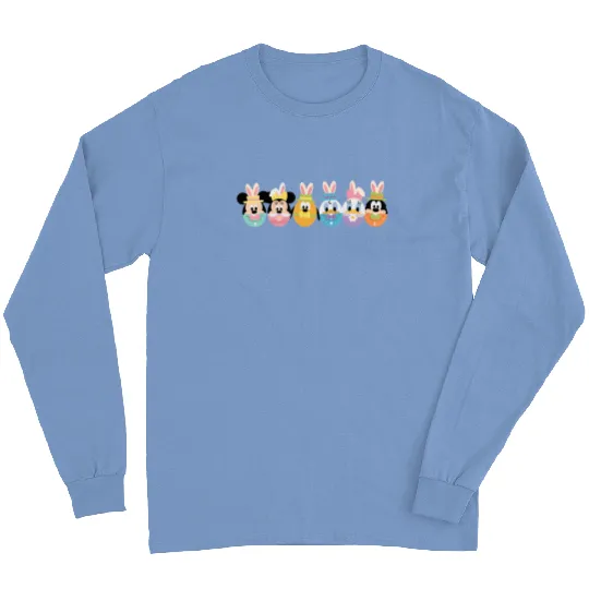 Disney Easter Egg Long Sleeves, Disney Easter Day, Disney Characters Happy Easter Long Sleeves