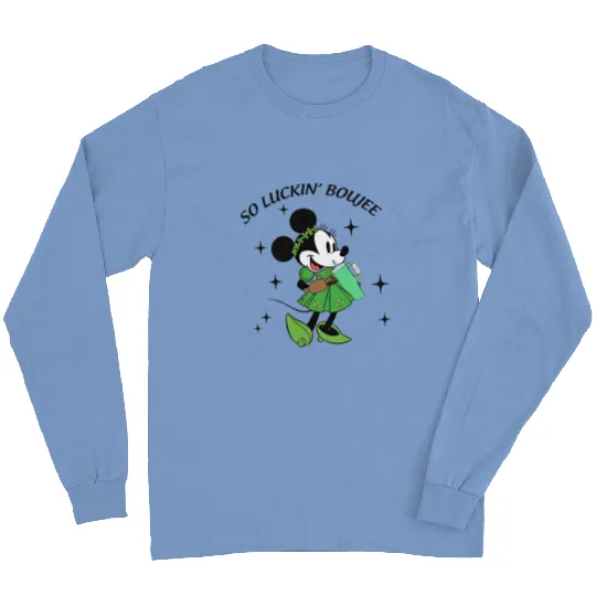 Minnie So Luckin Boujee Long Sleeves, Lucky Minnie, Disney St Patricks Day