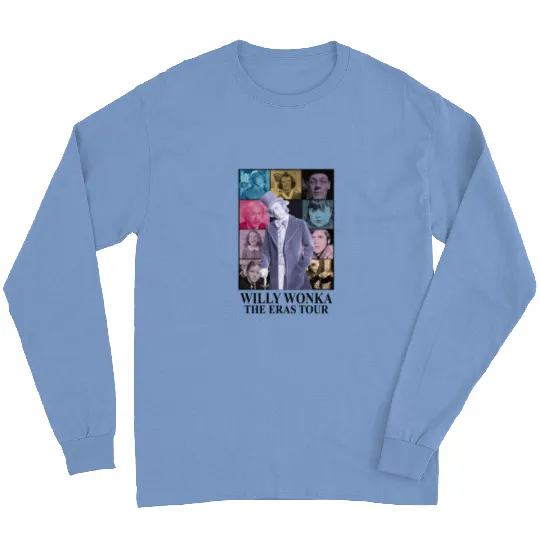 Discover Willy Wonka The Eras Tour Bella & Canvas Long Sleeves