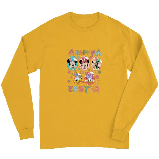 Happy Easter Day Long Sleeves, Mickey Easter Egg Long Sleeves, Mickey and Friends Disney Easter