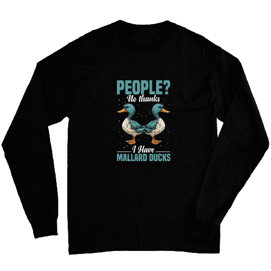 Duck Pet Mallard Duck Food Duck Enclosure Duck Mom Mallard Ducks Long Sleeves