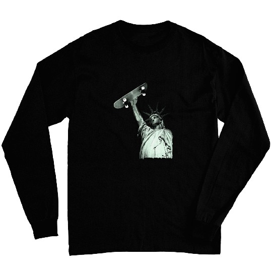 Skateboard Statue of Liberty Long Sleeves