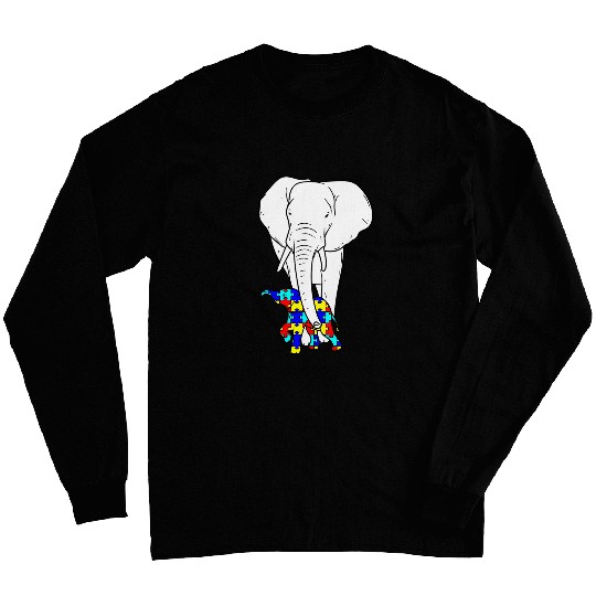 Elephant Pet Autism Protective Elephant Courageous Parenting Long Sleeves