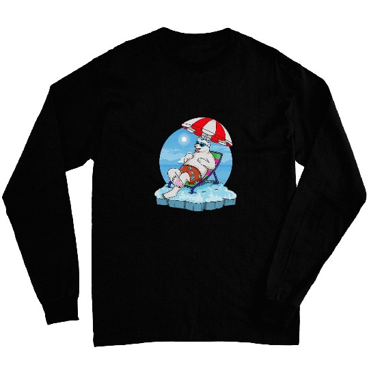 Bear Pet Polar Bear Christmas In July Winter Holidays Climate Change Long Sleeves