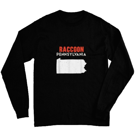 Raccoon Pet Pennsylvania USA State America Travel Long Sleeves