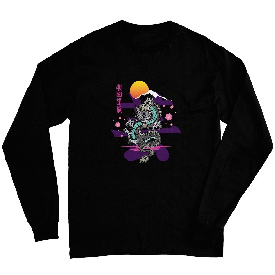 Japanese Dragon Asia Tattoo 1 Long Sleeves