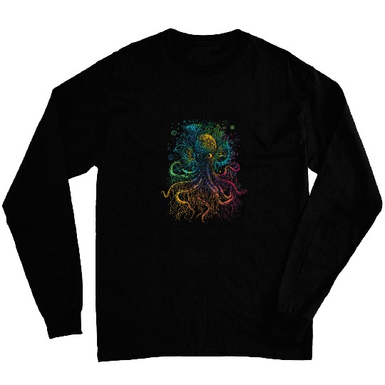 Quantum Biology Octopuss Microbiology Marine Life TEEMONGOUS Long Sleeves