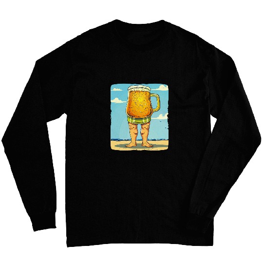 Beer Fun walking Beer in Swim Trunks Costume Long Sleeves