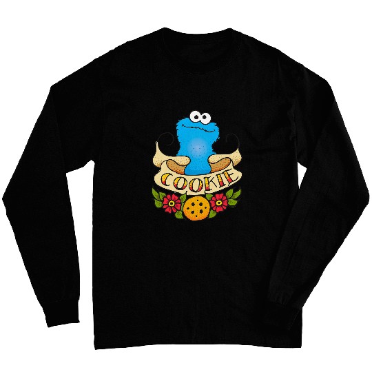 Sesame Street Cookie Monster Cookie Tattoo Long Sleeves
