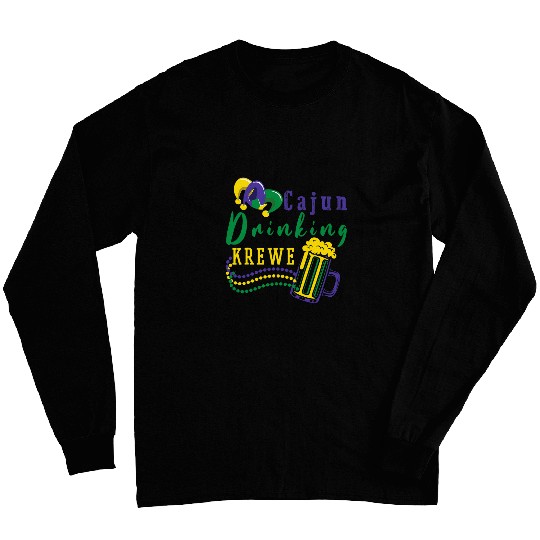 Mardi Gras Cajun Drinking Krewe Beer Mug Novelty Costume Long Sleeves