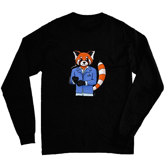 Panda Pet Wearing Tuxedo for Red Panda Lover Long Sleeves