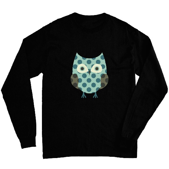 Owl Pet Dot Day Dotted Owl Colorful Make Mark Men Women Kids Teacher Long Sleeves