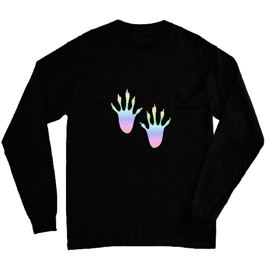 Squirrel Pet Pastel Rainbow Squirrel Paws Hands Long Sleeves