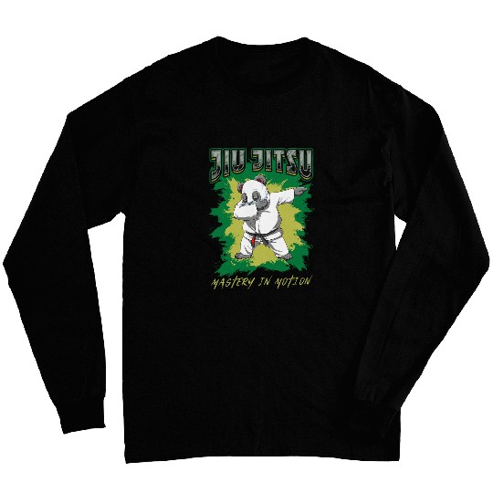 Panda Pet BJJ Mastery In Motion Grappling Jiu Jitsu Dabbings Panda Long Sleeves