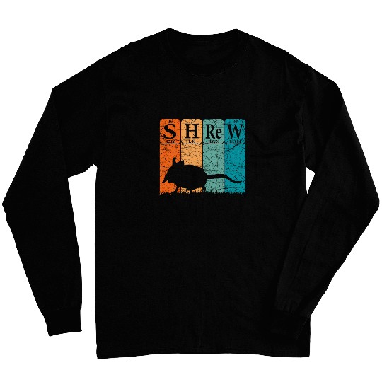 Elephant Pet Shrew Periodic Table Elements Rodent Retro Sengi Long Sleeves