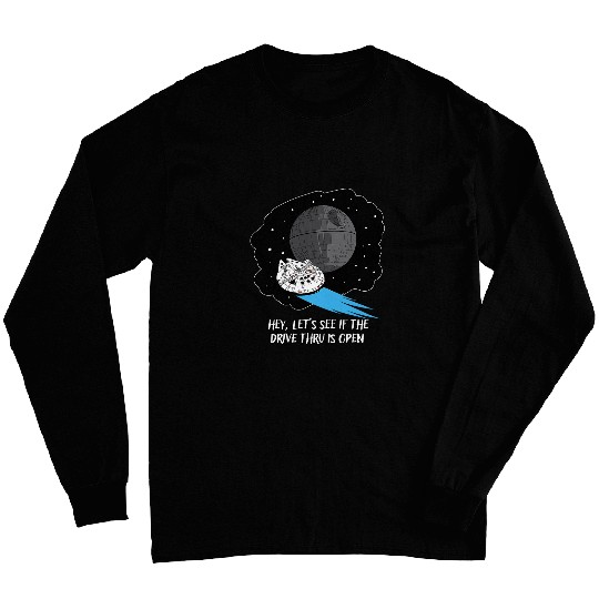 Star Wars Millennium Falcon Death Star Drive Thru Funny Long Sleeves