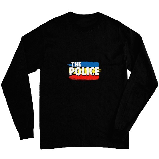 Police Job THE POLICE THREE STRIPES LOGO Long Sleeves