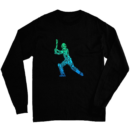 Cricket Fan Player Youth Men Kids Boys Long Sleeves