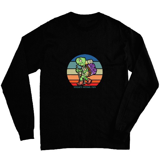 Turtle Pet Hiking Turtle Yosemite National Park Camping Adventure Long Sleeves