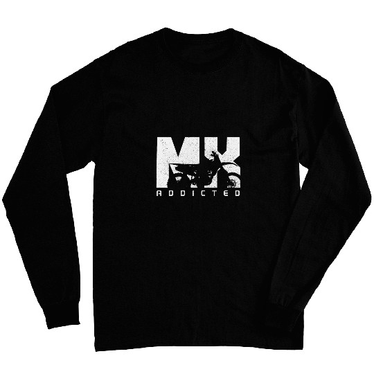 Motocross MX Addict vintages Biker Motorcycle Dirt Bike Long Sleeves