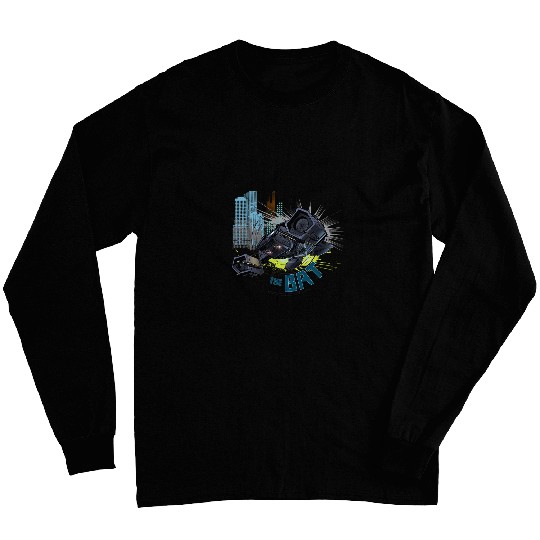 The Dark Knight Rises The Bat Aircraft Flying Through Gotham Long Sleeves