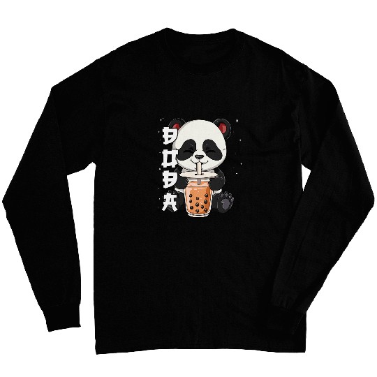 Panda Pet Bubble Tea Panda Boba Tea Long Sleeves