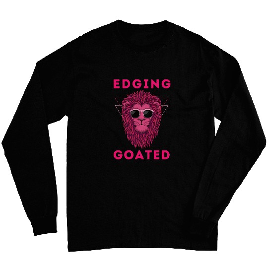 Lion Pet Edging Goated Sigma Lion Ironic Brainrot Meme 8 Long Sleeves