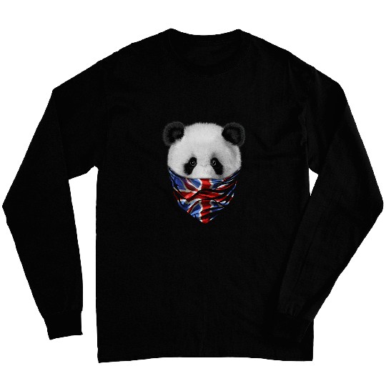 Panda Pet Patriot Giant Panda in British Union Jack Bandana Long Sleeves